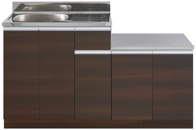 【アイオ】KW plus シリーズ　ガス台付き流し台  ［ガス台付流し台　間口1400㎜］KW-1400SG