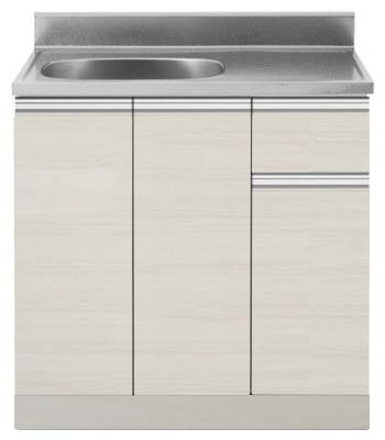 【アイオ】KW plus シリーズ 流し台（単体）［流し台　間口800㎜］KW-800