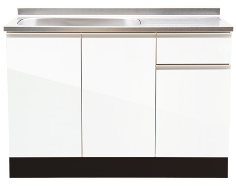 【アイオ】セクショナルキッチン　KW-Hシリーズ ［流し台　間口1200㎜］KW-H1200