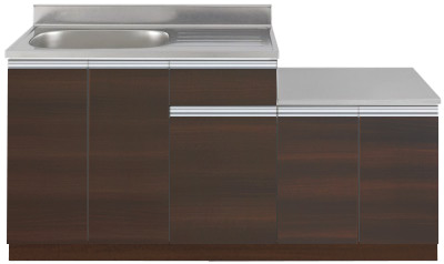 【アイオ】セクショナルキッチン　LW plusシリーズ ［流し台　間口1600mm］LW-1600SG