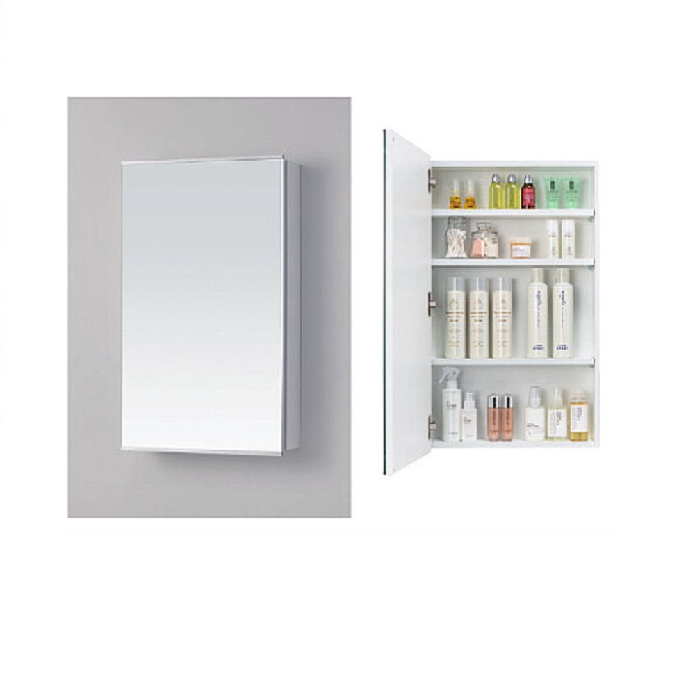 【アサヒ衛陶】化粧鏡[W450・一面鏡・中収納タイプ・LED照明]MML450N