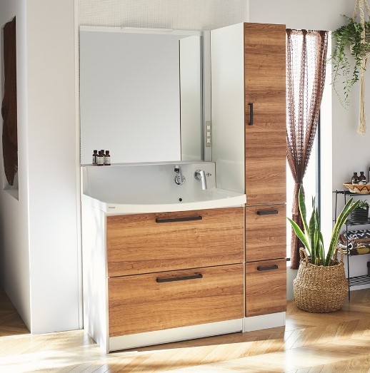 【クリナップ】洗面化粧台［ファンシオ］